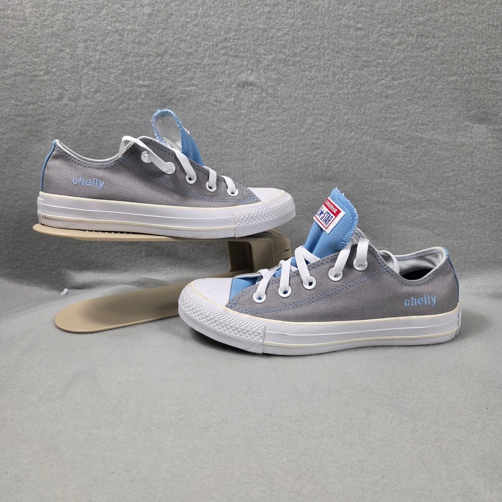 Converse Chuck Taylor All Star Gray Blue Double Tongue Low Top Sneakers Womens 6